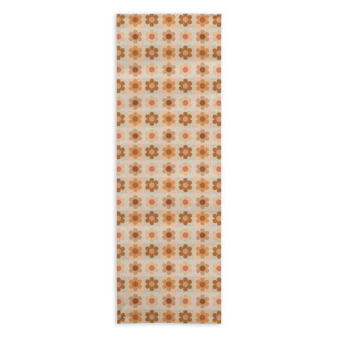 Iveta Abolina Daisy Check Terracotta Medium Yoga Towel