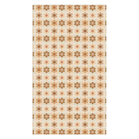 Iveta Abolina Daisy Check Terracotta Medium Tablecloth