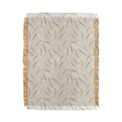 Iveta Abolina Daisy Meadow Throw Blanket