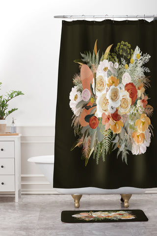 Iveta Abolina Damaris Night Shower Curtain And Mat