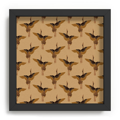 Iveta Abolina Deep Brown Cranes Cider Recessed Framing Square