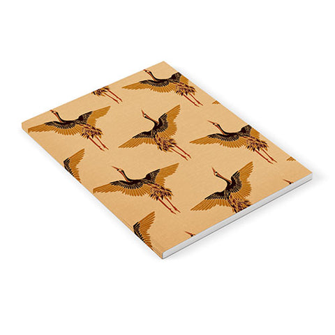 Iveta Abolina Deep Brown Cranes Cider Notebook