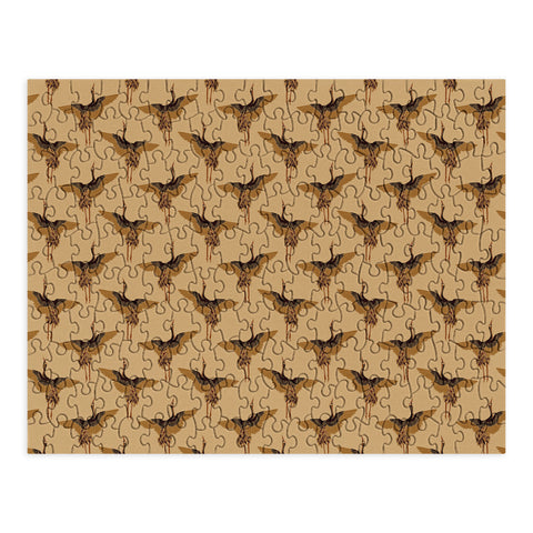 Iveta Abolina Deep Brown Cranes Cider Puzzle