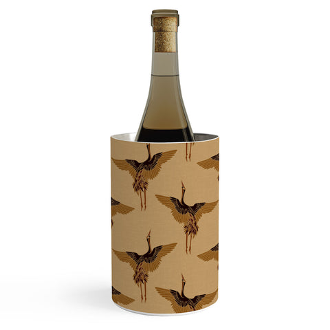 Iveta Abolina Deep Brown Cranes Cider Wine Chiller
