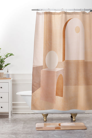 Iveta Abolina Delicious Terra Curves III Shower Curtain And Mat
