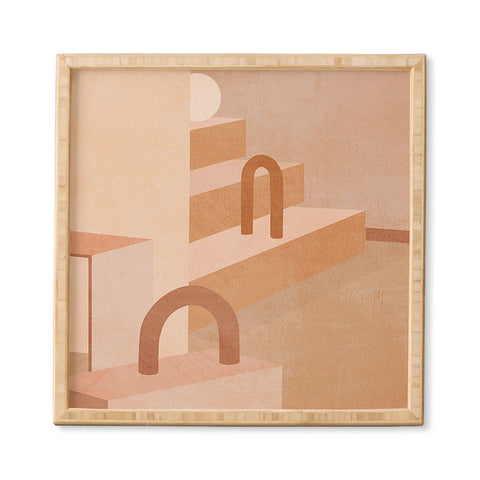 Iveta Abolina Delicious Terracotta Curves I Framed Wall Art