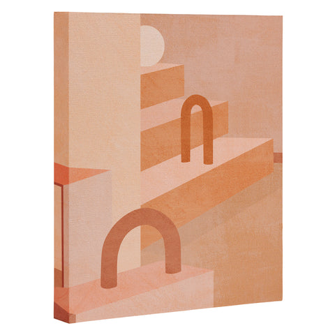 Iveta Abolina Delicious Terracotta Curves I Art Canvas