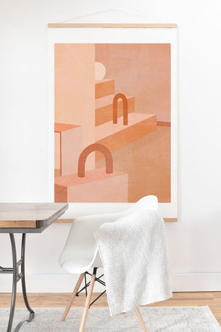 Iveta Abolina Delicious Terracotta Curves I Art Print And Hanger