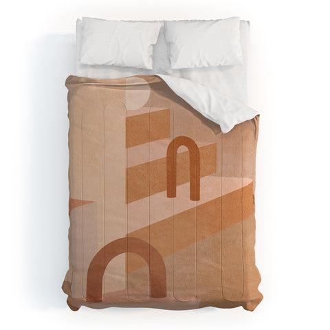 Iveta Abolina Delicious Terracotta Curves I Comforter