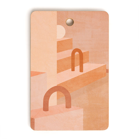 Iveta Abolina Delicious Terracotta Curves I Cutting Board Rectangle