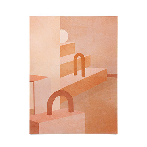 Iveta Abolina Delicious Terracotta Curves I Poster