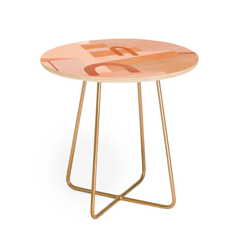 Iveta Abolina Delicious Terracotta Curves I Round Side Table