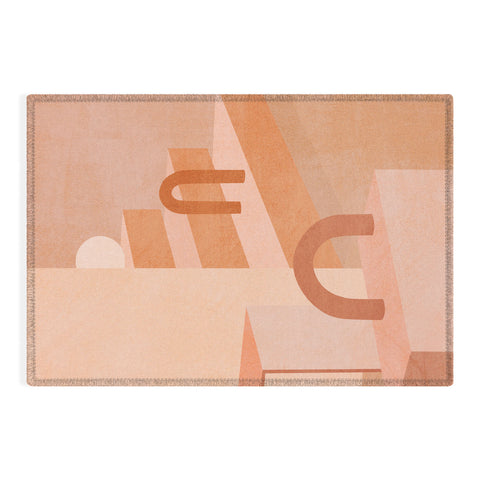 Iveta Abolina Delicious Terracotta Curves I Outdoor Rug