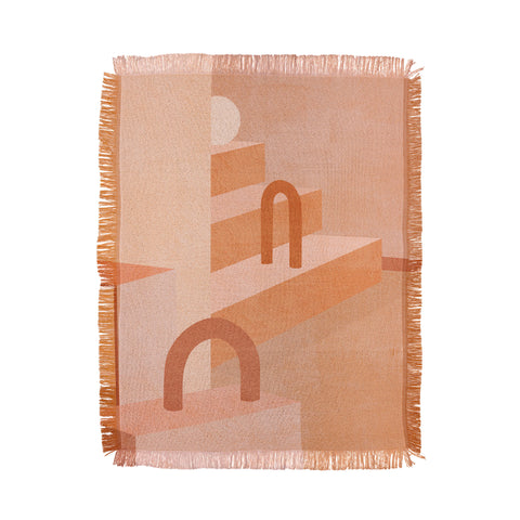 Iveta Abolina Delicious Terracotta Curves I Throw Blanket