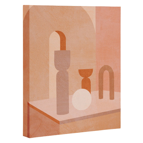 Iveta Abolina Delicious Terracotta Curves II Art Canvas