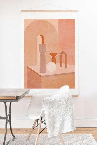 Iveta Abolina Delicious Terracotta Curves II Art Print And Hanger