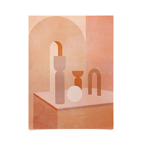 Iveta Abolina Delicious Terracotta Curves II Poster