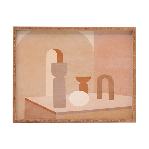 Iveta Abolina Delicious Terracotta Curves II Rectangular Tray