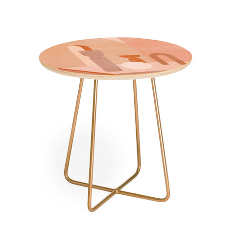 Iveta Abolina Delicious Terracotta Curves II Round Side Table