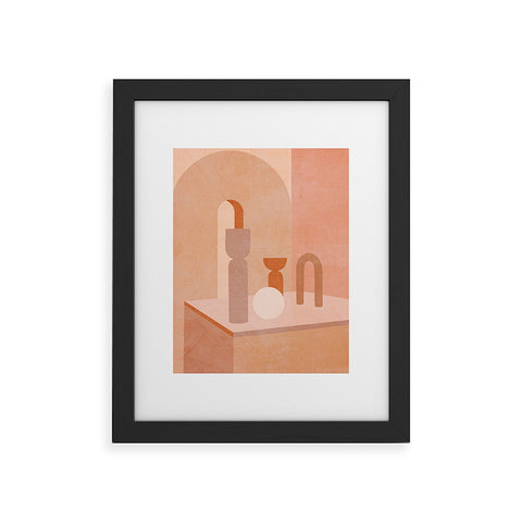 Iveta Abolina Delicious Terracotta Curves II Framed Art Print