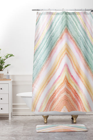 Iveta Abolina Desert Matcha Shower Curtain And Mat