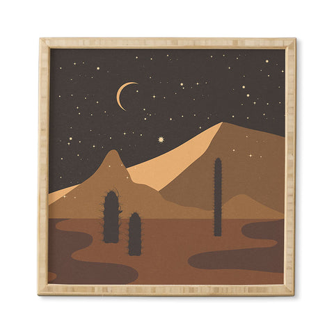 Iveta Abolina Desert Moon Phase I Framed Wall Art