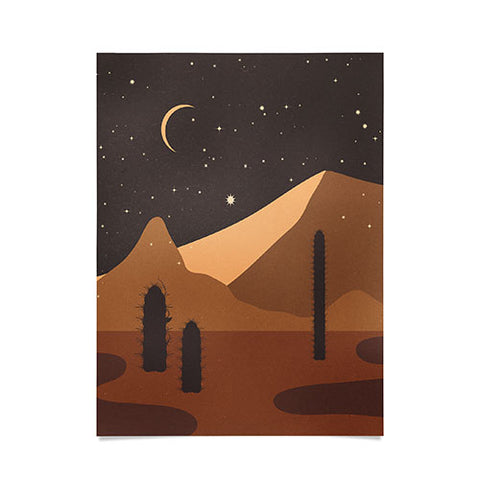 Iveta Abolina Desert Moon Phase I Poster