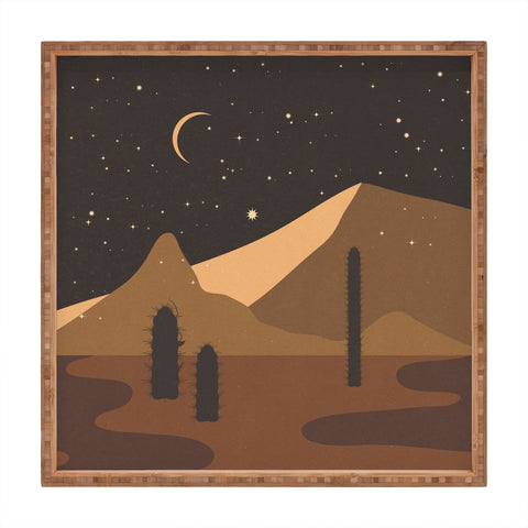 Iveta Abolina Desert Moon Phase I Square Tray
