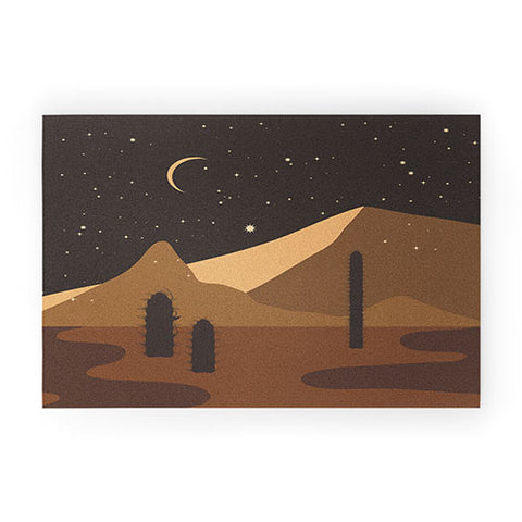 Iveta Abolina Desert Moon Phase I Welcome Mat