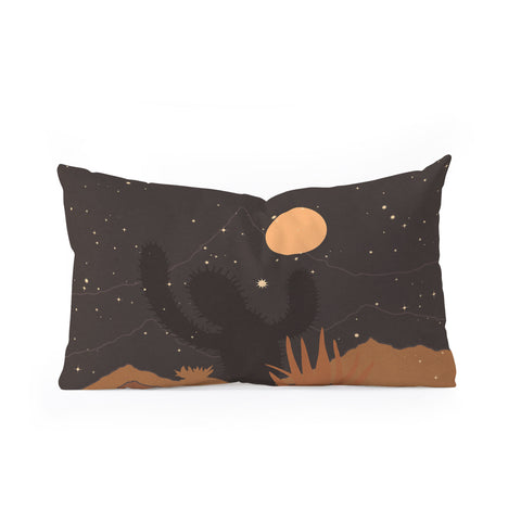 Iveta Abolina Desert Moon Phase III Oblong Throw Pillow