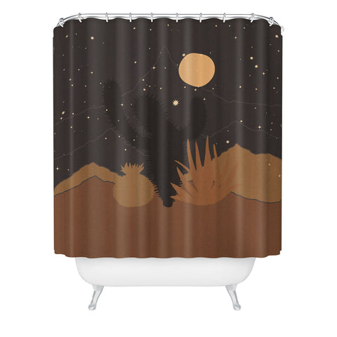 Iveta Abolina Desert Moon Phase III Shower Curtain