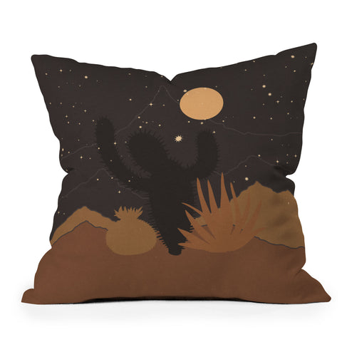Iveta Abolina Desert Moon Phase III Throw Pillow