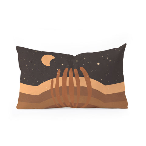 Iveta Abolina Desert Moon Phase IV Oblong Throw Pillow