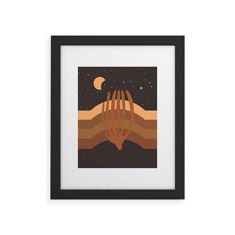 Iveta Abolina Desert Moon Phase IV Framed Art Print