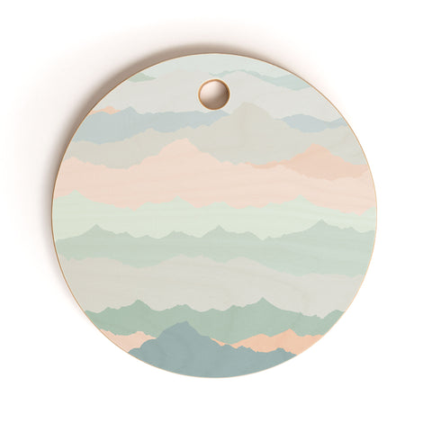 Iveta Abolina Desert Sage Dunes Cutting Board Round