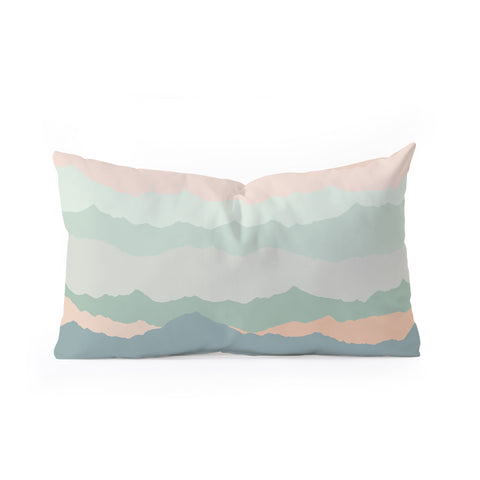 Iveta Abolina Desert Sage Dunes Oblong Throw Pillow