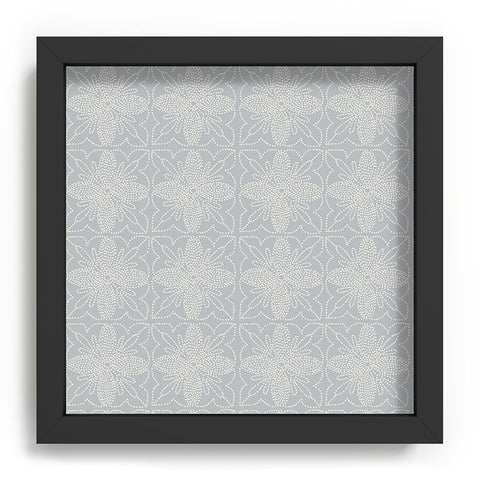 Iveta Abolina Dotted Tile Pale Blue Recessed Framing Square