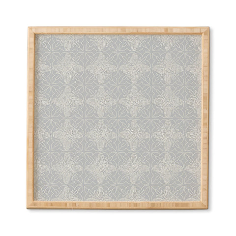 Iveta Abolina Dotted Tile Pale Blue Framed Wall Art
