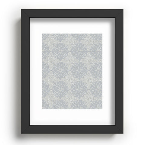 Iveta Abolina Dotted Tile Pale Blue Recessed Framing Rectangle