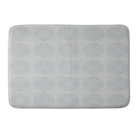 Iveta Abolina Dotted Tile Pale Blue Memory Foam Bath Mat