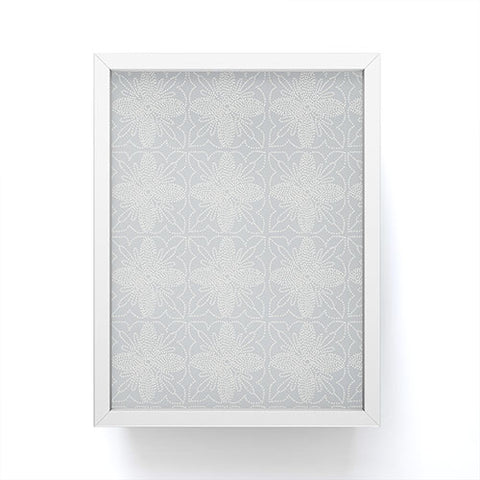 Iveta Abolina Dotted Tile Pale Blue Framed Mini Art Print