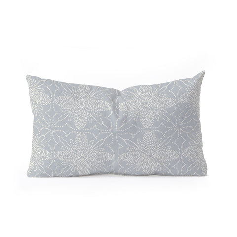 Iveta Abolina Dotted Tile Pale Blue Oblong Throw Pillow