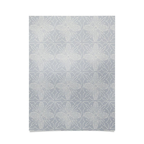 Iveta Abolina Dotted Tile Pale Blue Poster