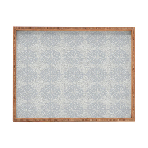 Iveta Abolina Dotted Tile Pale Blue Rectangular Tray