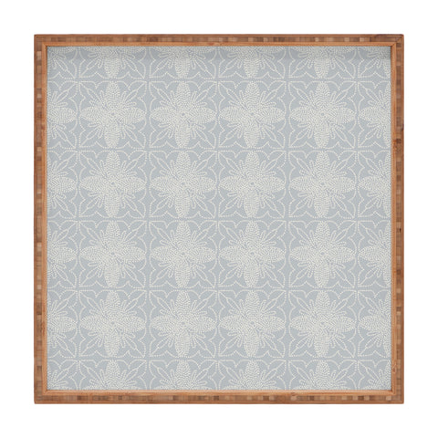 Iveta Abolina Dotted Tile Pale Blue Square Tray