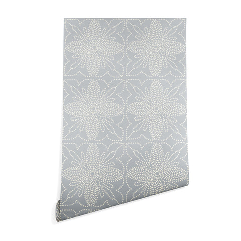 Iveta Abolina Dotted Tile Pale Blue Wallpaper