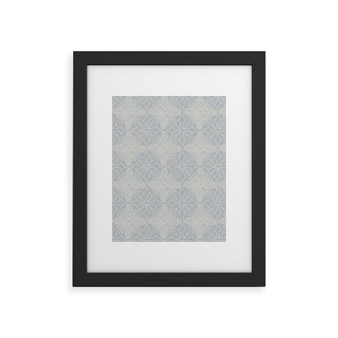 Iveta Abolina Dotted Tile Pale Blue Framed Art Print