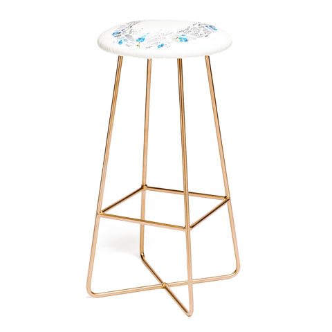 Iveta Abolina Dreamland Blue Bar Stool