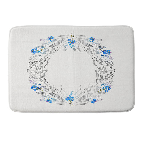 Iveta Abolina Dreamland Blue Memory Foam Bath Mat