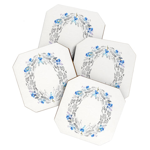 Iveta Abolina Dreamland Blue Coaster Set